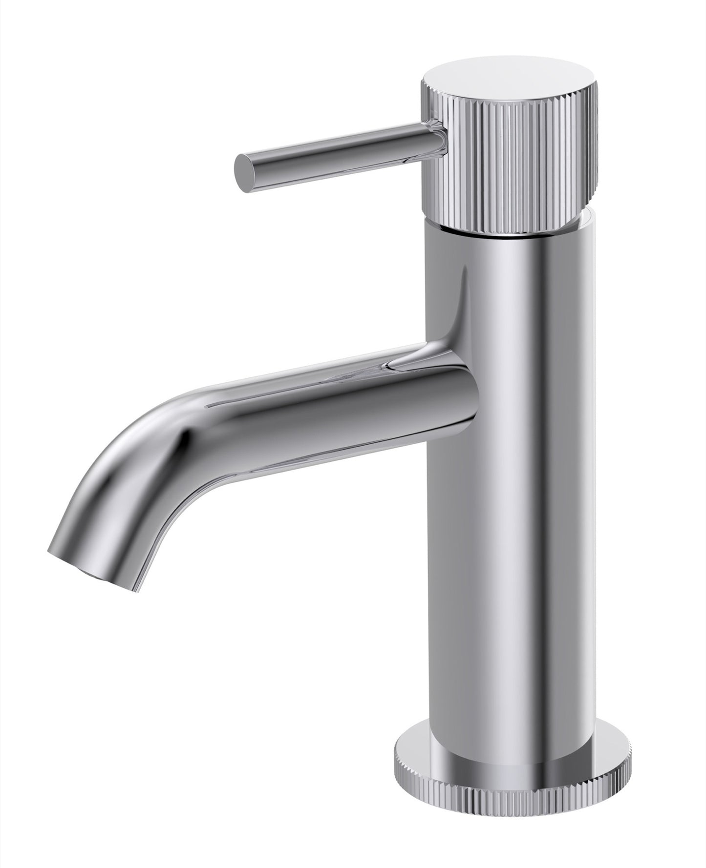 Alderley fluted mini mono basin mixer with sprung waste - chrome (BT7085)