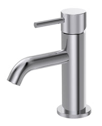 Alderley fluted mini mono basin mixer with sprung waste - chrome (BT7085)