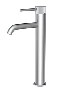 Alderley fluted cold start tall mono basin mixer - chrome (BT7091)