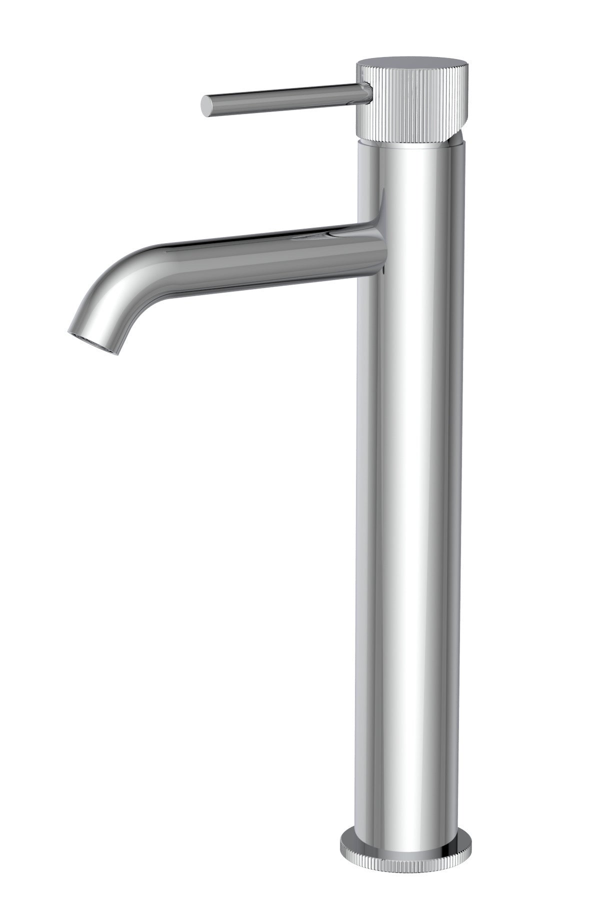Alderley fluted cold start tall mono basin mixer - chrome (BT7091)