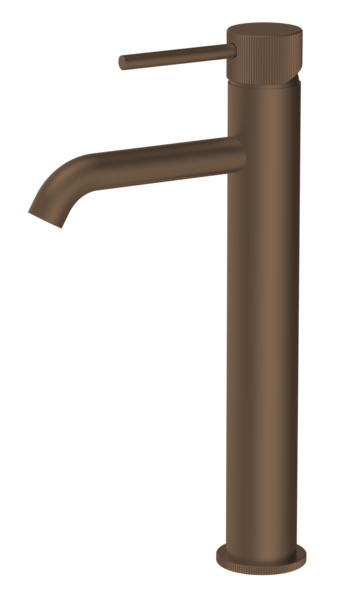 Alderley fluted cold start tall mono basin mixer - brushed bronze (BT7095)