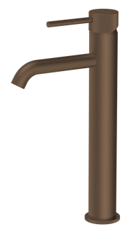 Alderley fluted cold start tall mono basin mixer - brushed bronze (BT7095)