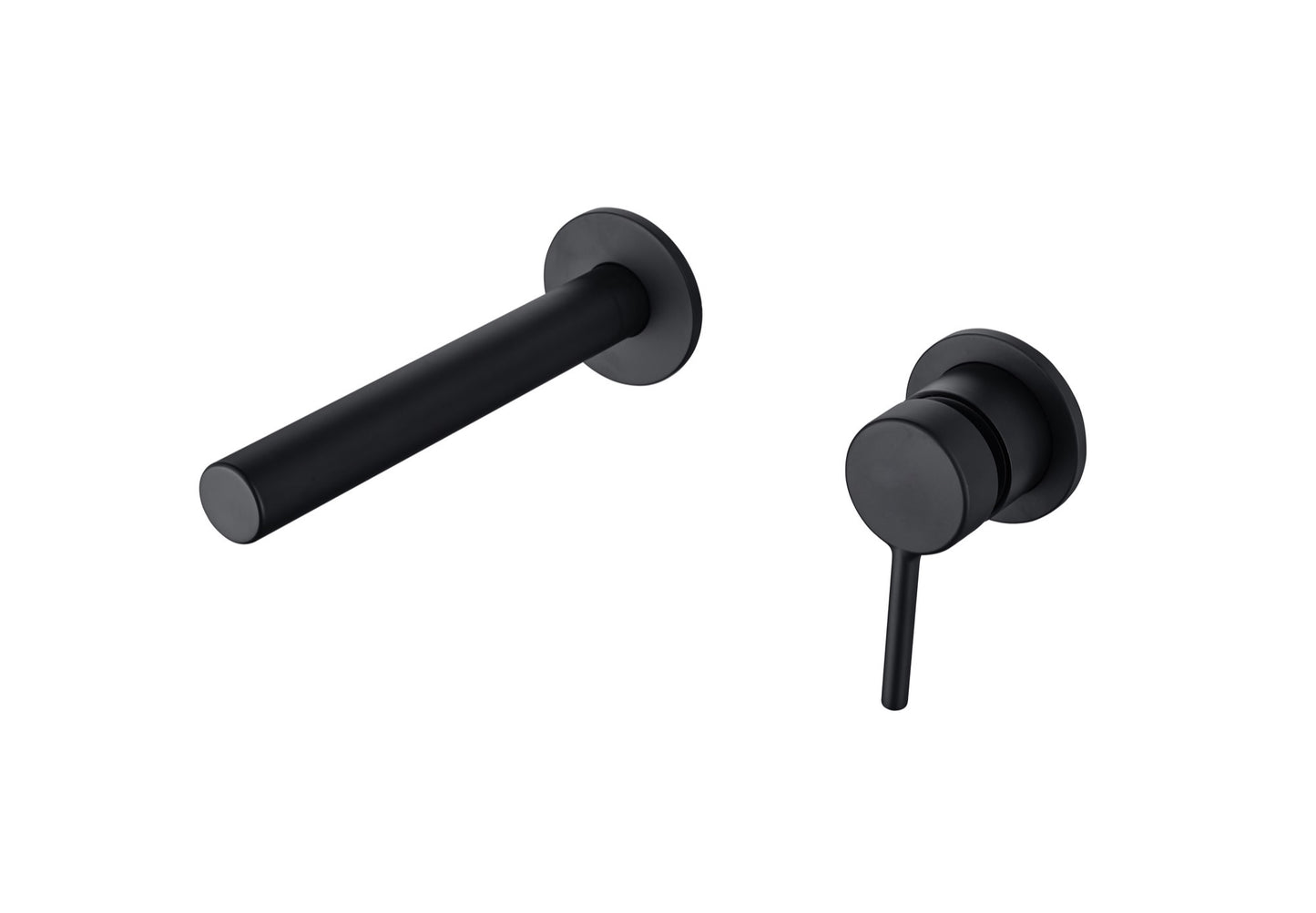 Elton wall mounted bath mixer - matt black (BT7116)