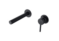 Elton wall mounted bath mixer - matt black (BT7116)