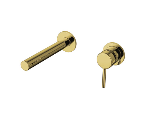 Elton wall mounted bath mixer - brushed gold (BT7117)