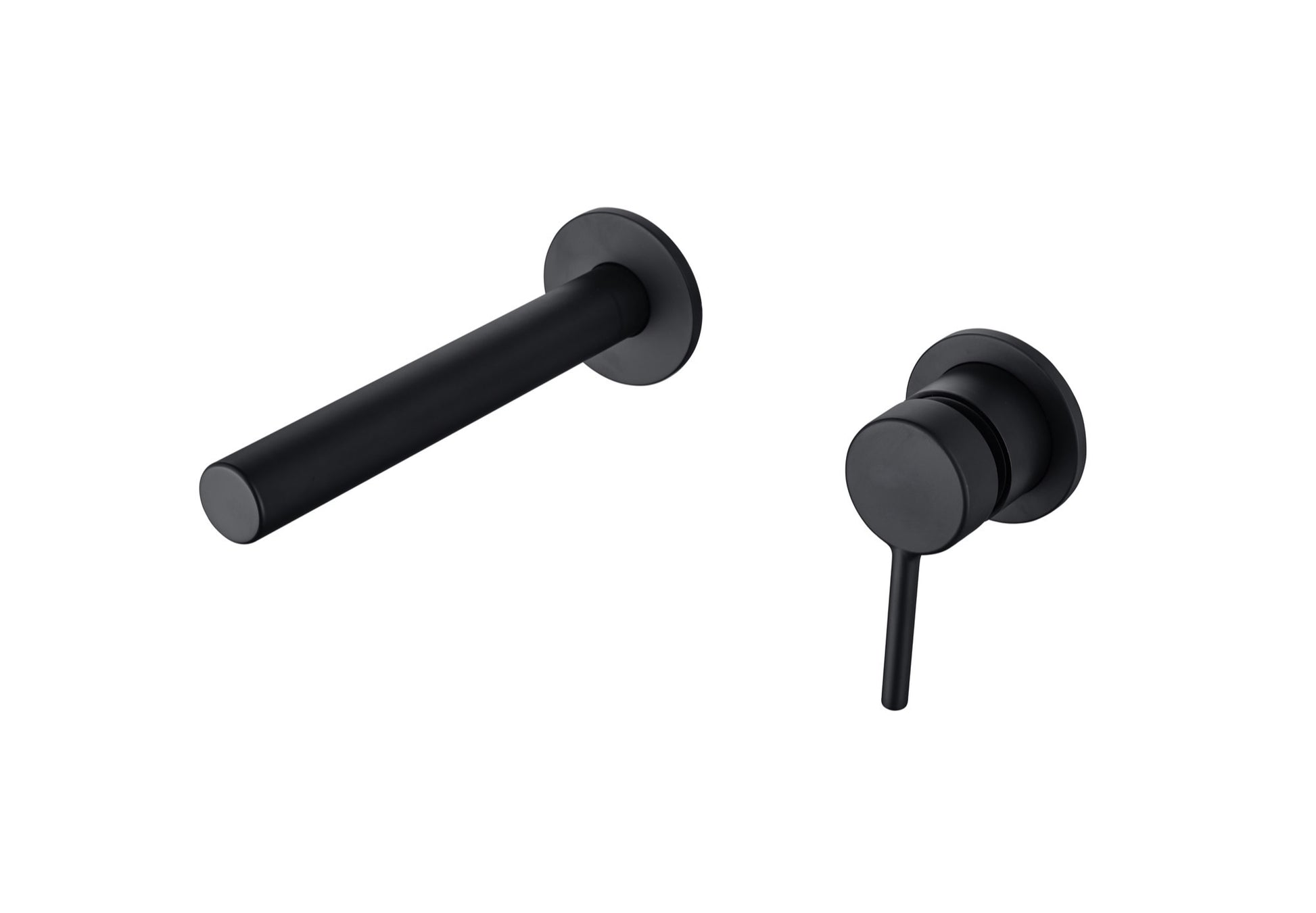 Elton wall mounted basin mixer - matt black (BT7119)