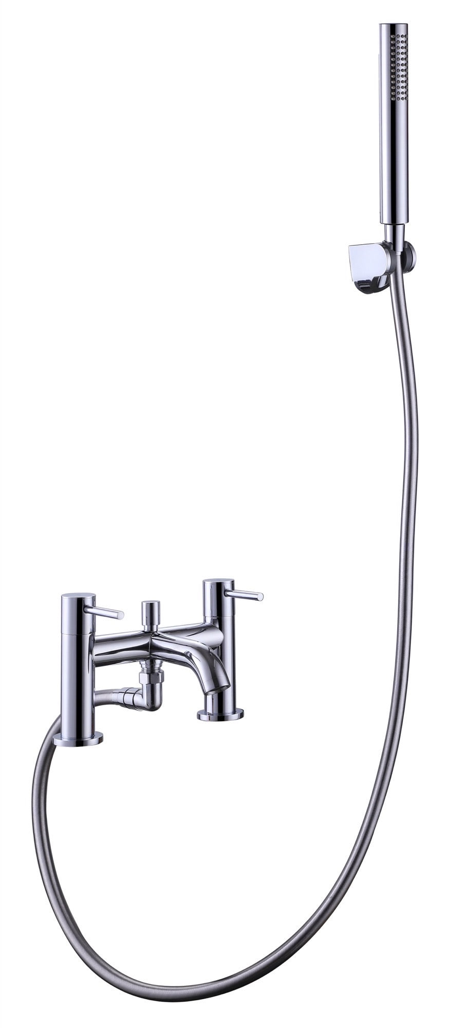 Girton bath shower mixer with shower kit - chrome (BT7136)