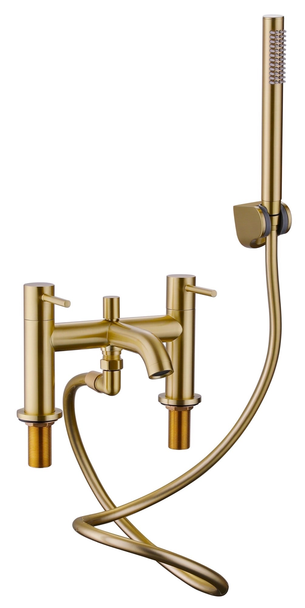 Girton bath shower mixer with shower kit - brushed brass (BT7138)