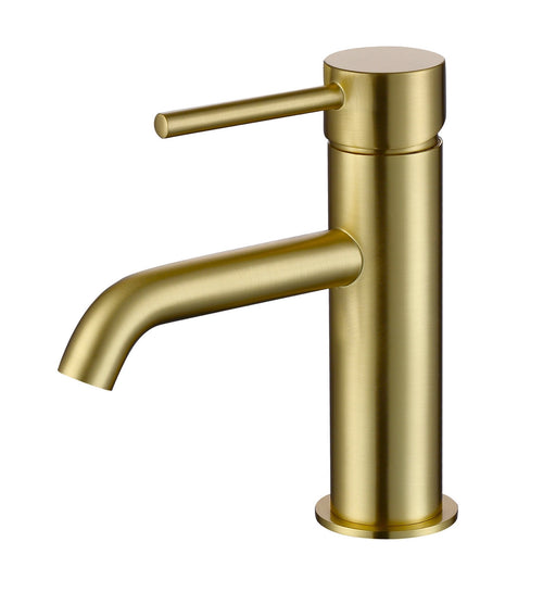 Girton basin mono mixer (inc. g1¼" sprung waste) - brushed brass (BT7139)