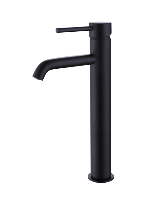 Girton tall basin mono mixer - matt black (BT7141)