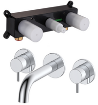 Girton wall mounted basin mixer with EZ box - chrome (BT7142)