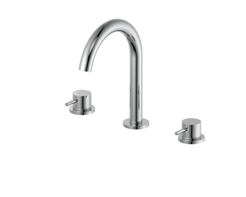 Girton 3 holes deck mounted bath filler - chrome (BT7145)