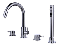 Girton 4 holes deck mounted bath shower mixer - chrome (BT7146)