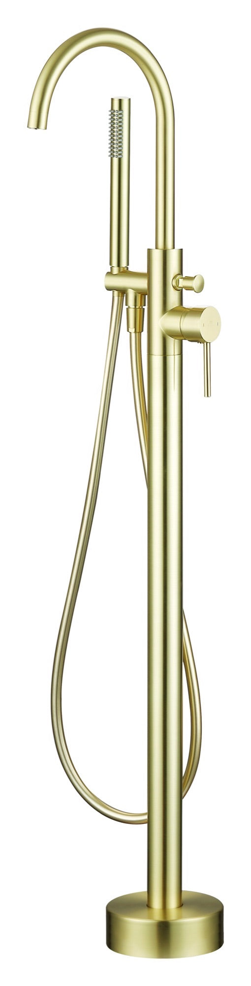 Girton freestanding bath shower mixer - brushed brass (BT7152)