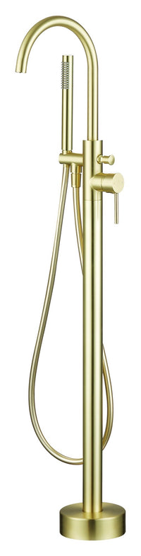 Girton freestanding bath shower mixer - brushed brass (BT7152)