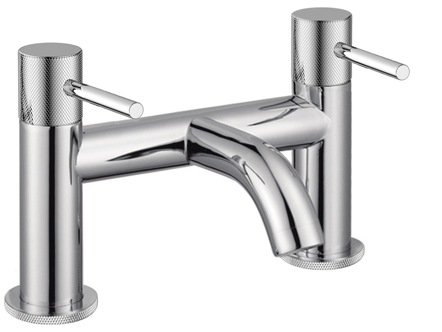 Garrick diamond knurled bath filler - chrome (BT7153)