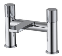 Malden knurled handle bath filler - chrome (BT7196)