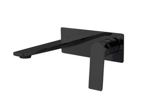 Skye wall mounted basin mixer with EZ box - matt black (BT7217)