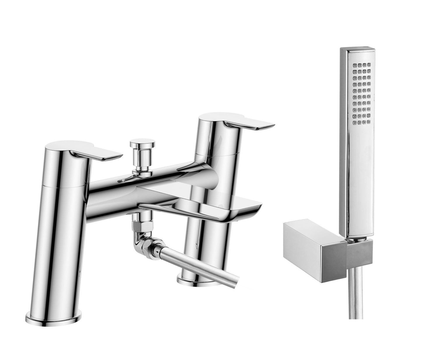 Ullswater bath shower mixer with shower kit - chrome (BT7219)