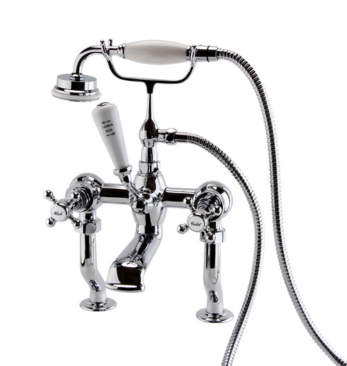 Wenlock bath shower mixer with shower kit - chrome (BT7224)