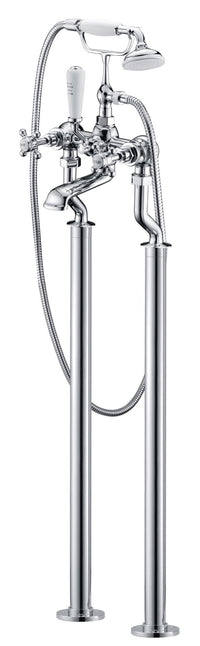 Wenlock freestanding bath shower mixer - chrome (BT7225)