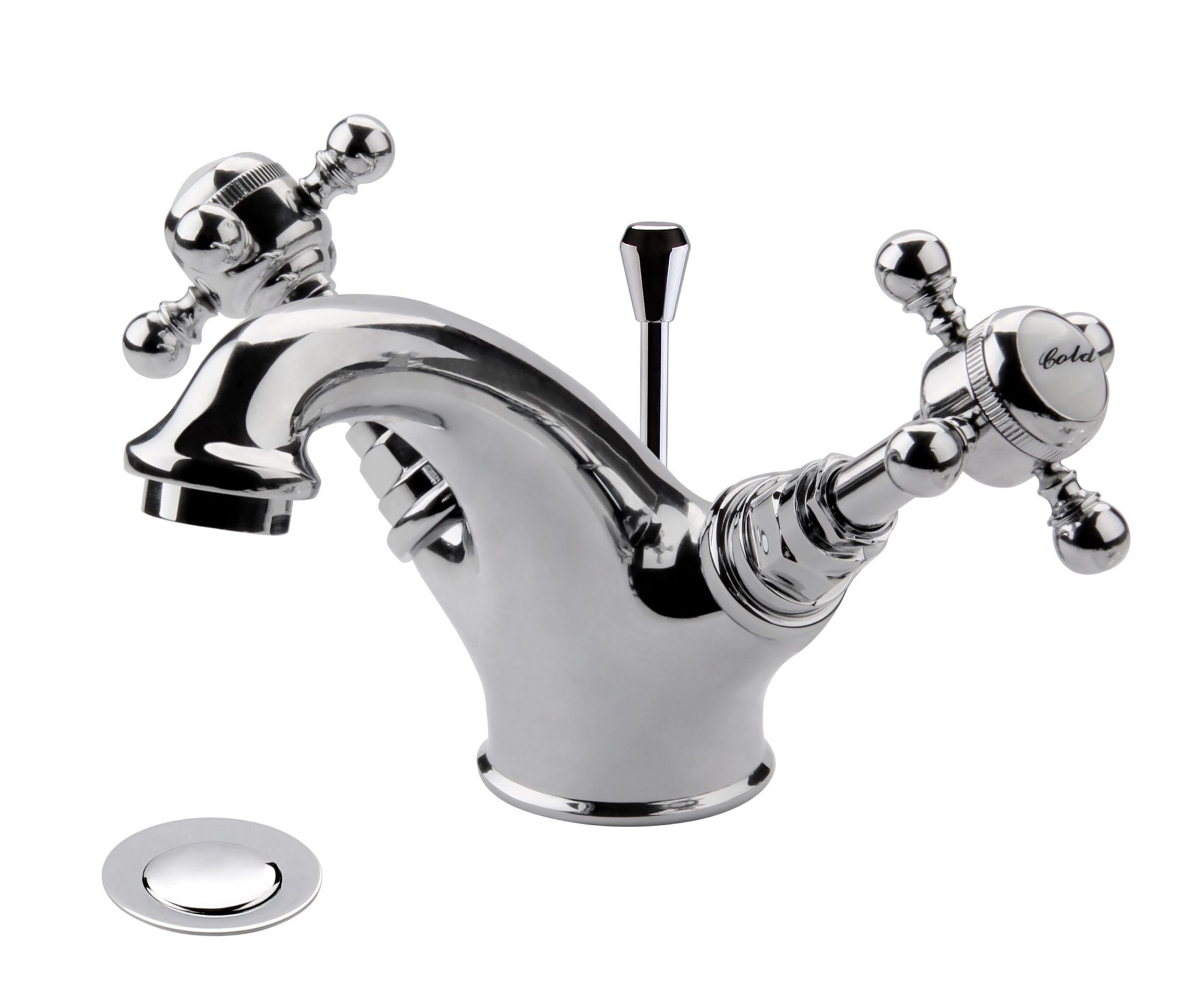 Wenlock mono basin mixer with pop-up waste - chrome (BT7226)