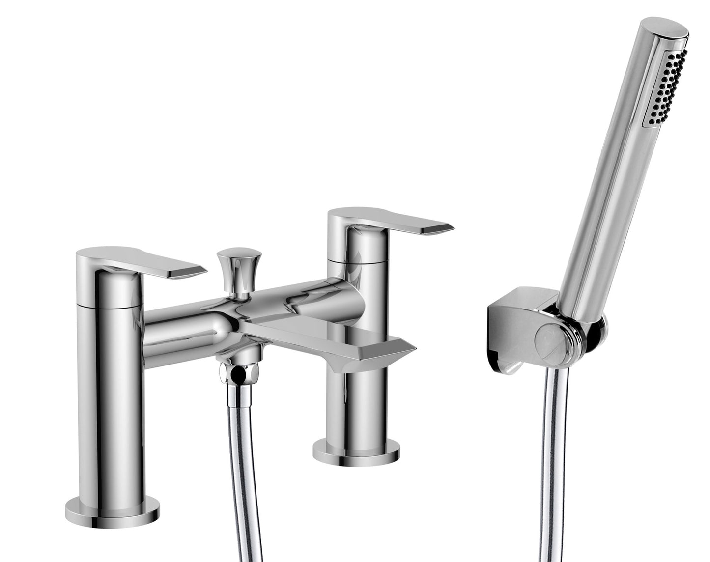 Axton bath shower mixer with shower kit - chrome (BT7231)