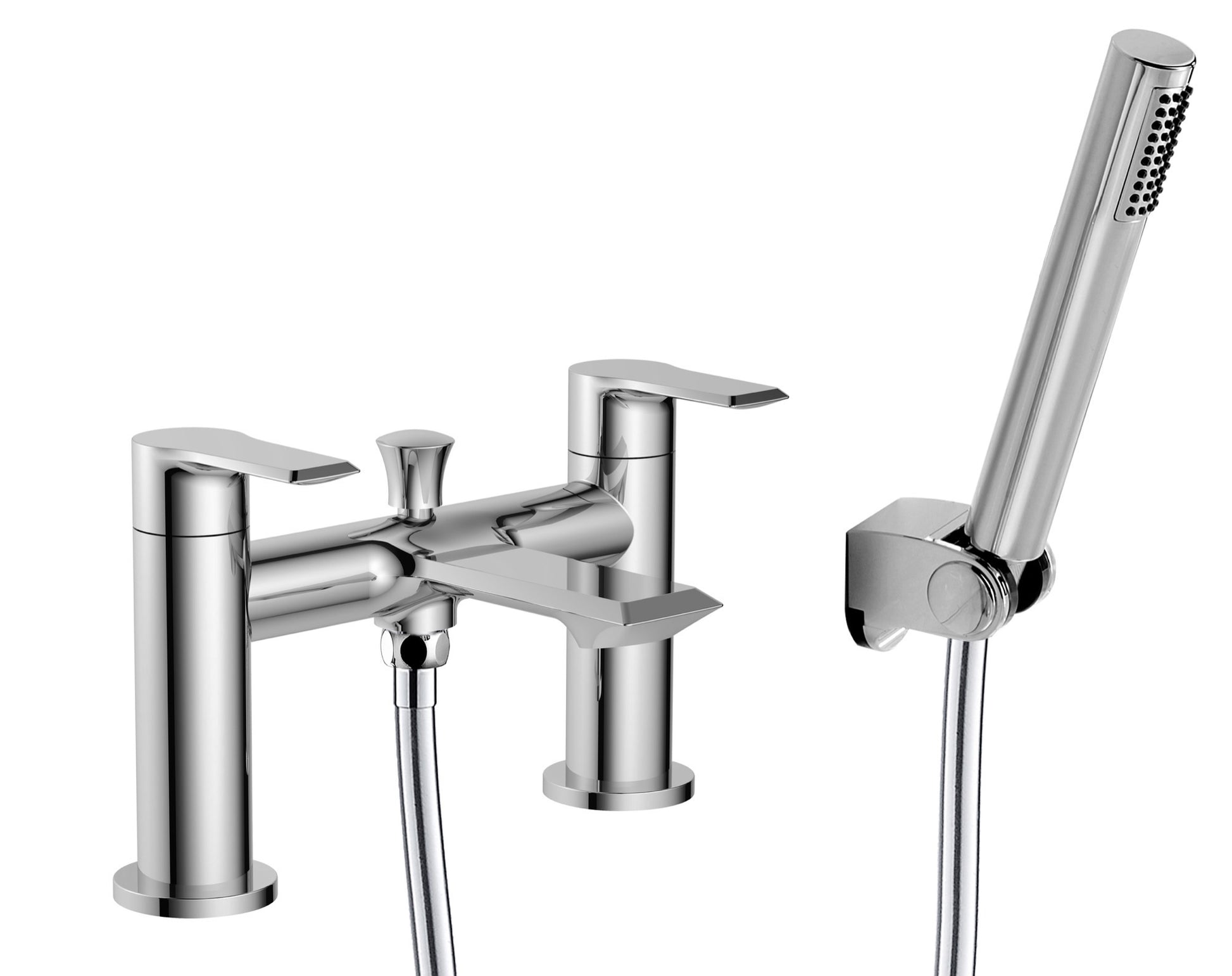 Axton bath shower mixer with shower kit - chrome (BT7231)