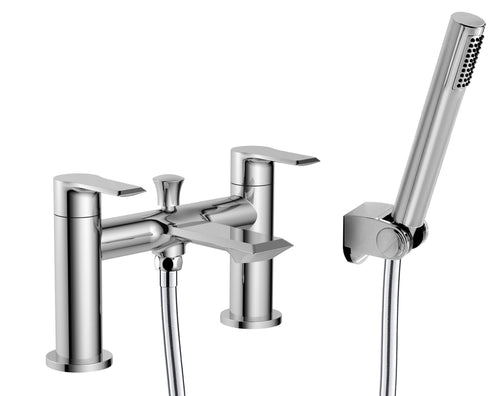 Axton bath shower mixer with shower kit - chrome (BT7231)