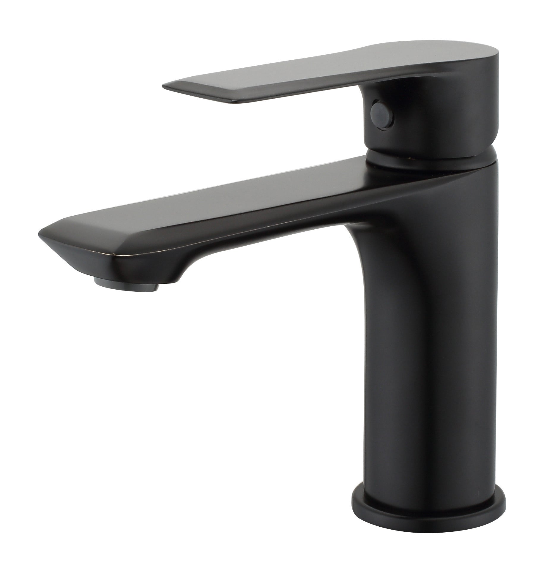Axton mono basin mixer with sprung waste - matt black (BT7233)