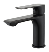 Axton mono basin mixer with sprung waste - matt black (BT7233)