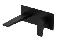 Pelham wall mounted bath mixer with EZ box - matt black (BT7244)
