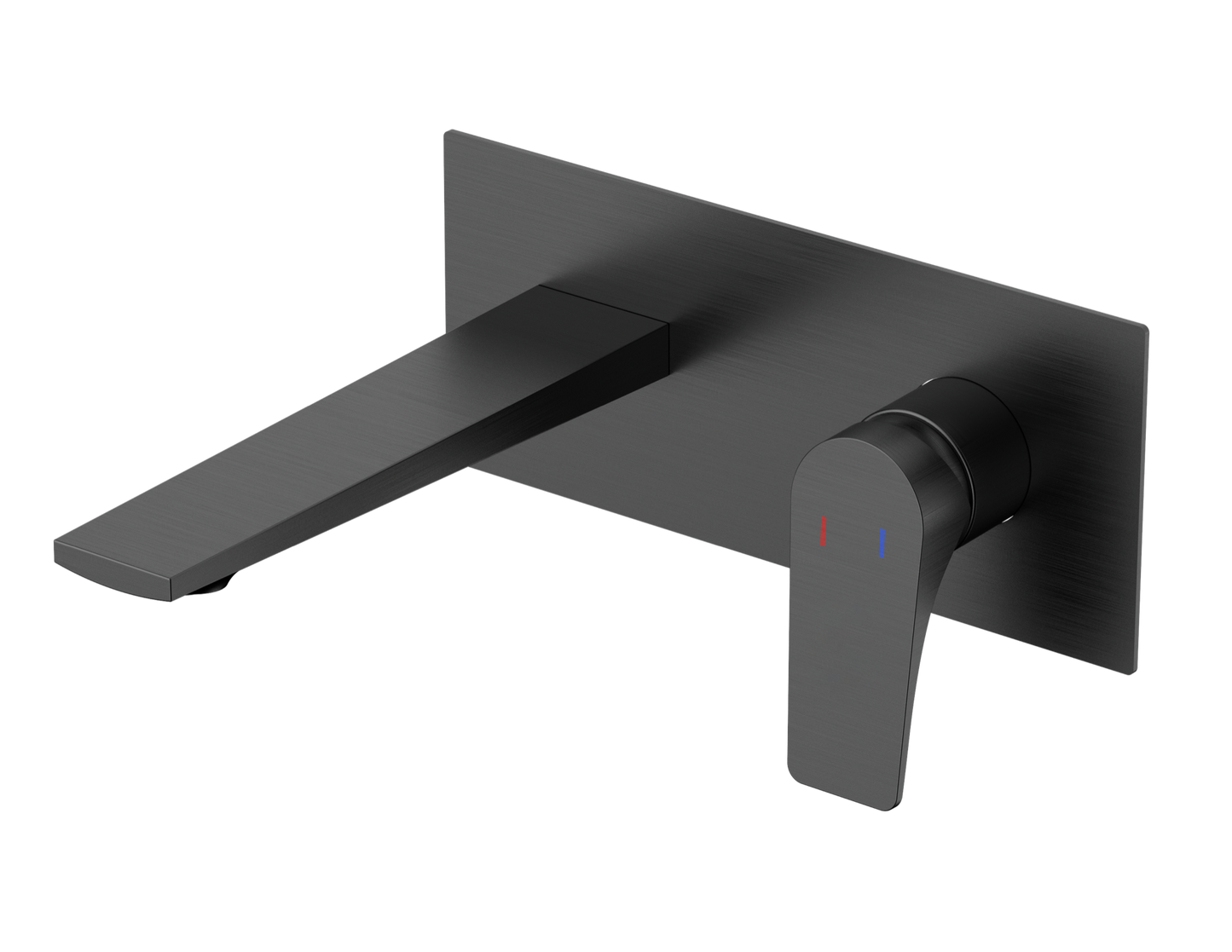 Pelham wall mounted bath mixer with EZ box - gunmetal grey (BT7246)