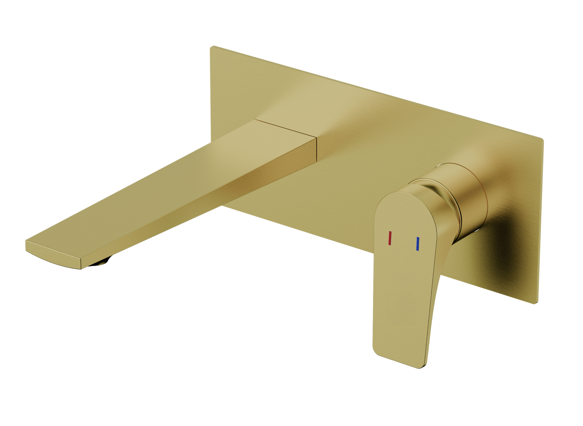 Pelham wall mounted basin mixer with EZ box - brushed gold (BT7249)
