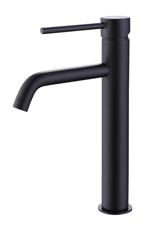 Cawood Tall Basin Mono Mixer - Matt Black (BT8012)