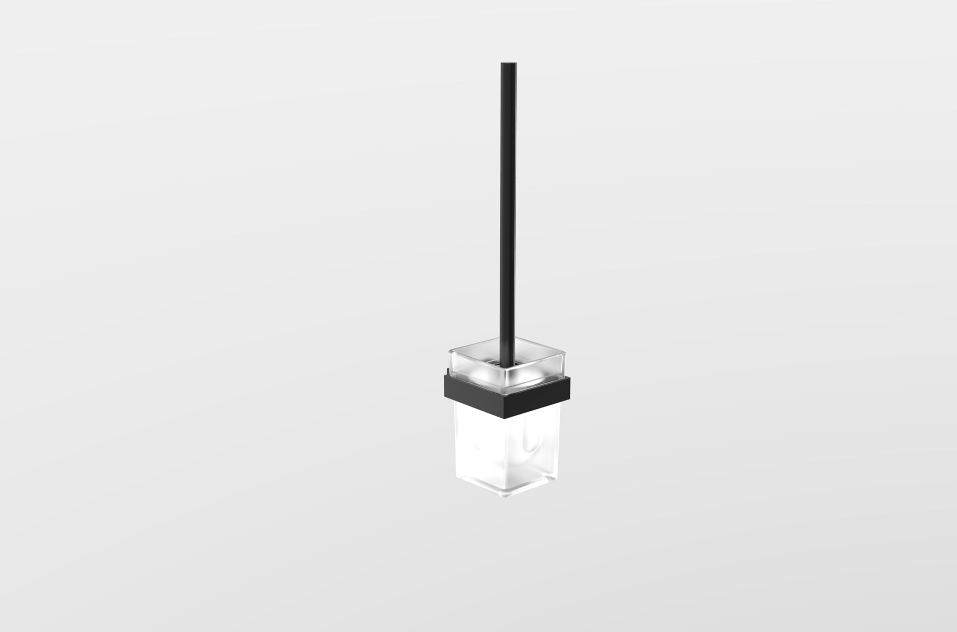 Denby Toilet brush & holder - Matt Black (BT8019)