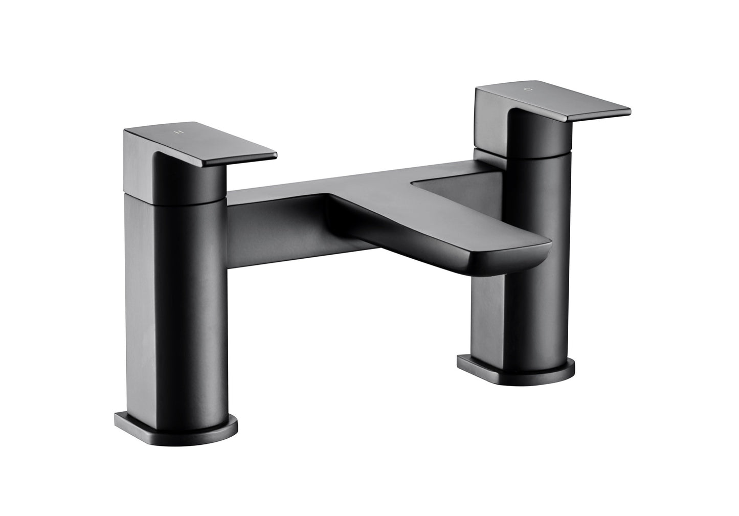 Harwich Deck Mounted Bath Filler - Matt Black (BT8036)
