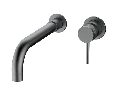 Kelso Wall mounted basin mono mixer - Gunmetal Grey (BT8059)