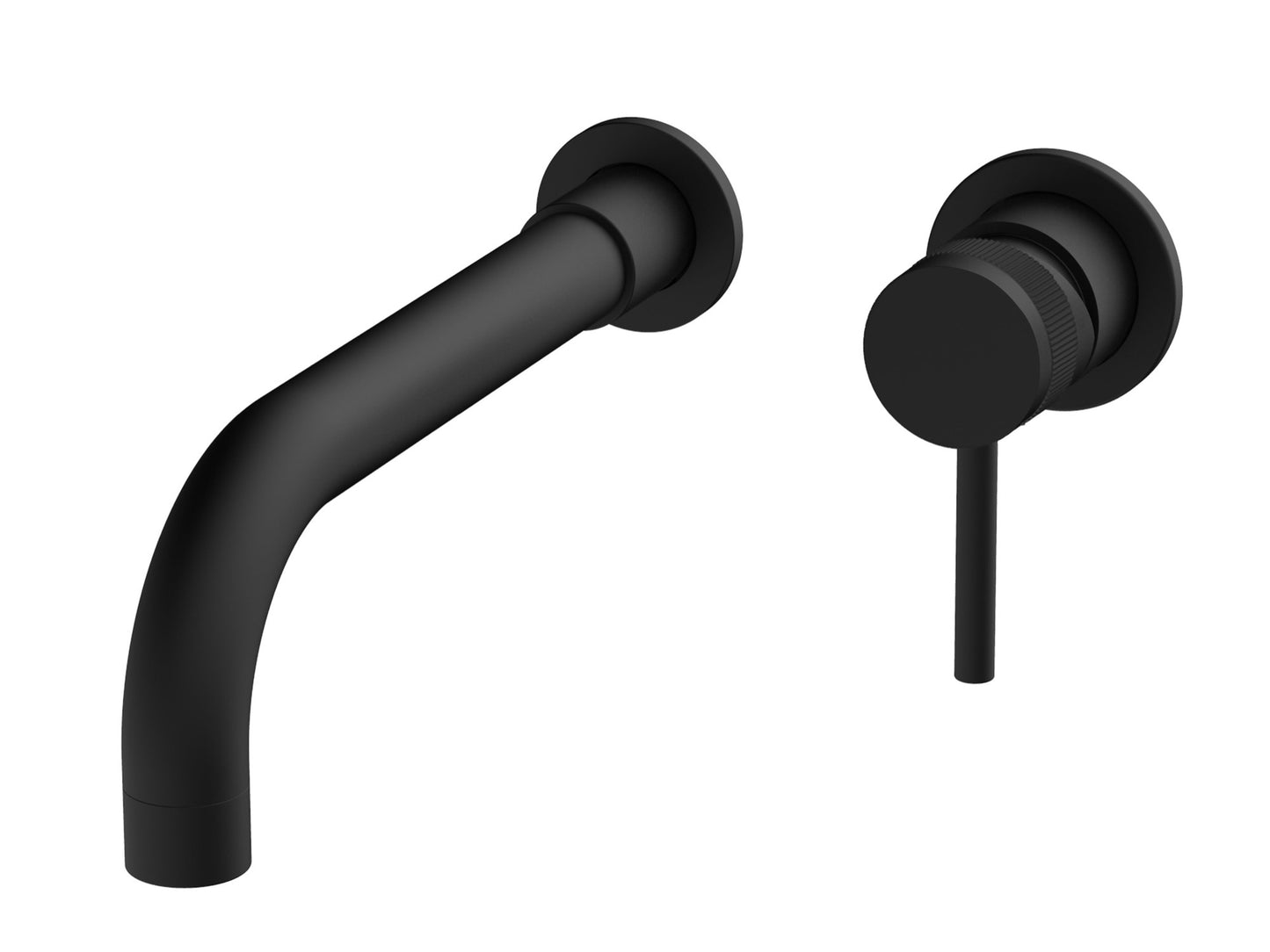 Kelso Wall mounted basin mono mixer - Matt Black (BT8060)