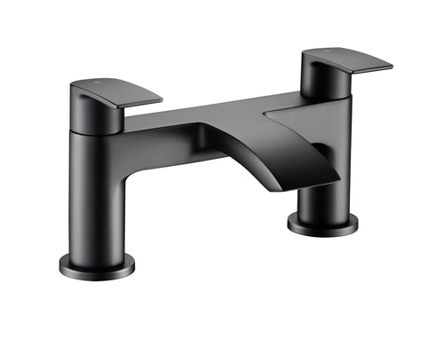 Sedbury Deck mounted bath filler - Matt Black (BT8063)