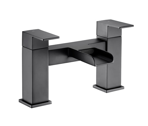 Zennor Bath Filler - Matt Black (BT8084)