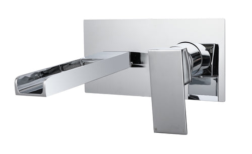Zennor Wall Mounted Basin Mono Mixer - Chrome (BT8088)