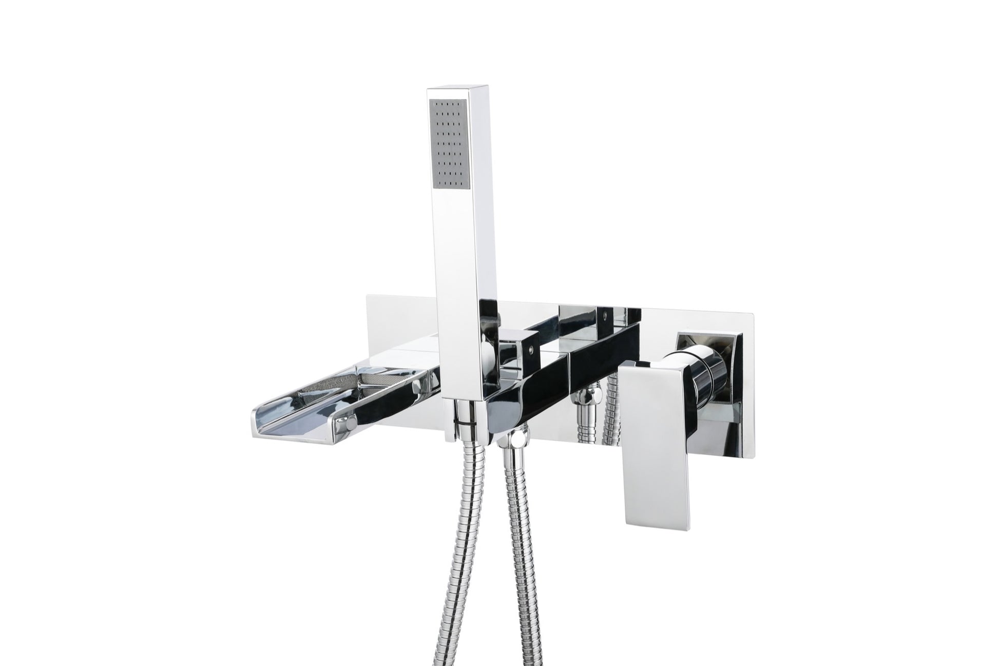 Zennor Wall Mounted Bath Shower - Chrome (BT8089)