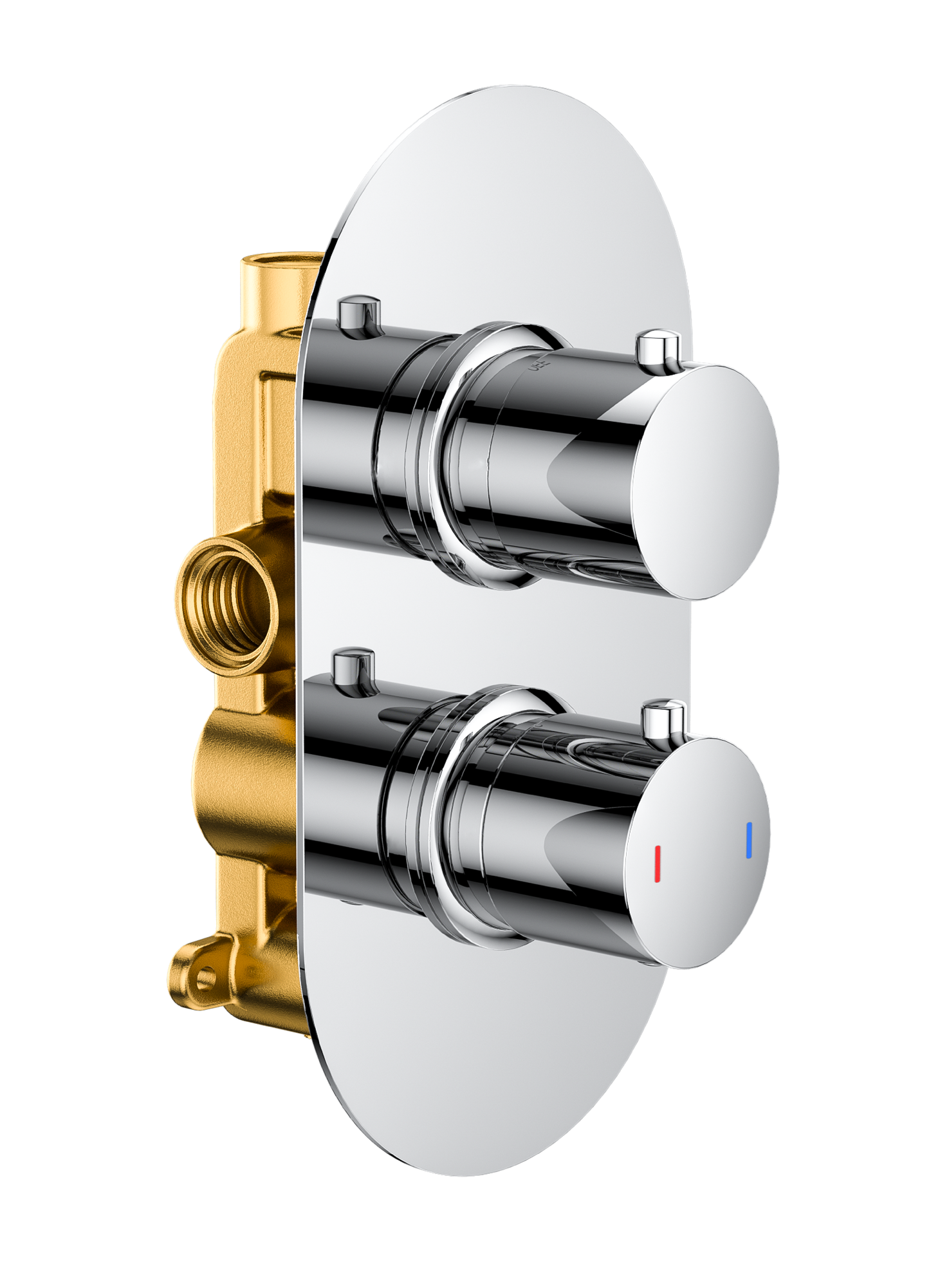 Brancaster Single outlet concealed thermostatic - Chrome (BT8093)