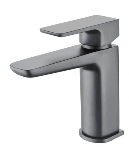 Harwich Basin mono mixer inc. sprung waste - Gunmetal Grey (BT8153)