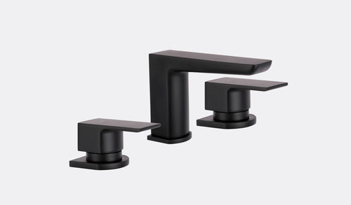 Harwich 3 Holes Deck Mounted Bath Mixer - Matt Black (BT8168)