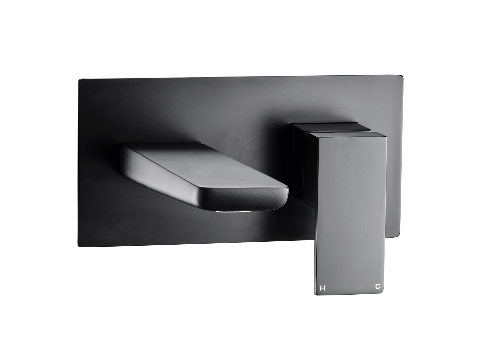 Harwich Wall mounted bath mixer - Matt Black (BT8170)