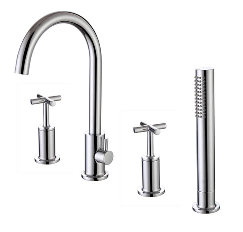 Ibstock Deck mounted 4 hole bath shower - Chrome (BT8179)