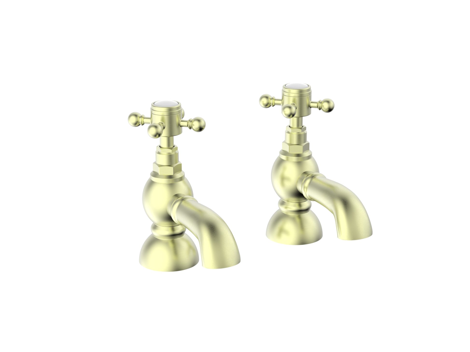 Kingsford Bath Taps - Brushed Brass (BT8191)