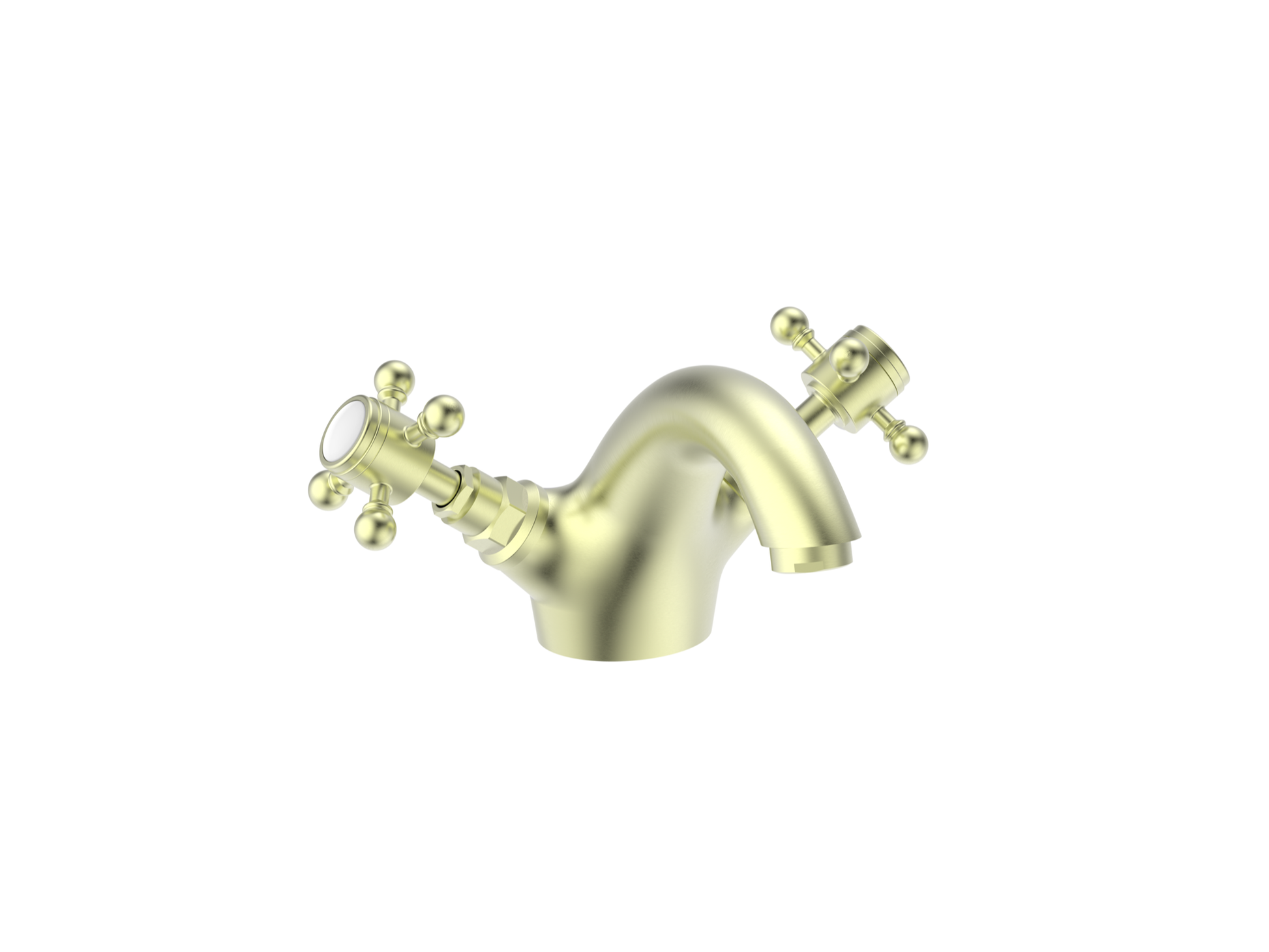 Kingsford Mono Basin Mixer - Brushed Brass (BT8196)